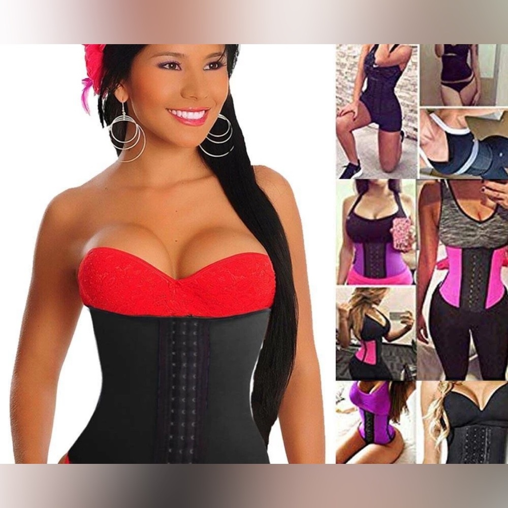 NWT YIANNA Women Latex Waist Trainer THE COMPRESSION HOURGLASS BODY SHAPER